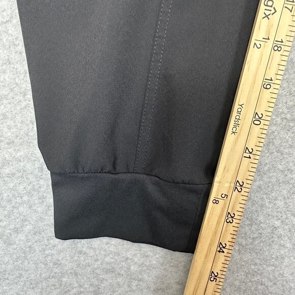 Fabletics Labaree Jogger Pants WMNS 2XL Black High Rise Fold Over Waist Cropped - Picture 12 of 13